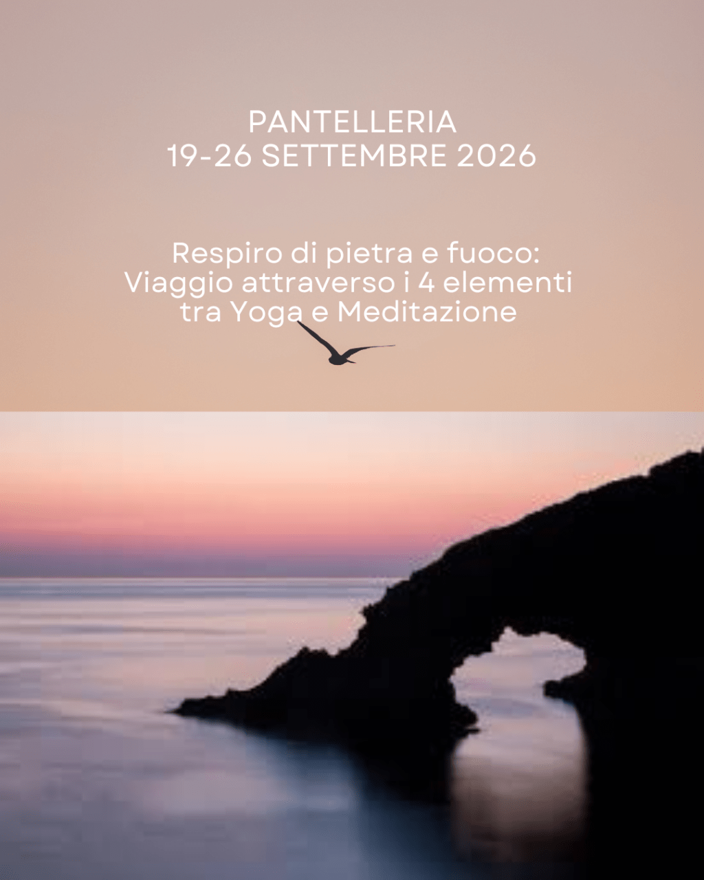 PANTELLERIA 19/26 SETTEMBRE: Viaggio tra i 4&nbsp;elementi